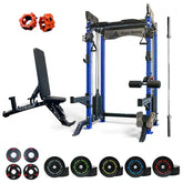 Functional Trainer LY-90 + 2.2m Barbell + 157.5kg Weights + Bench